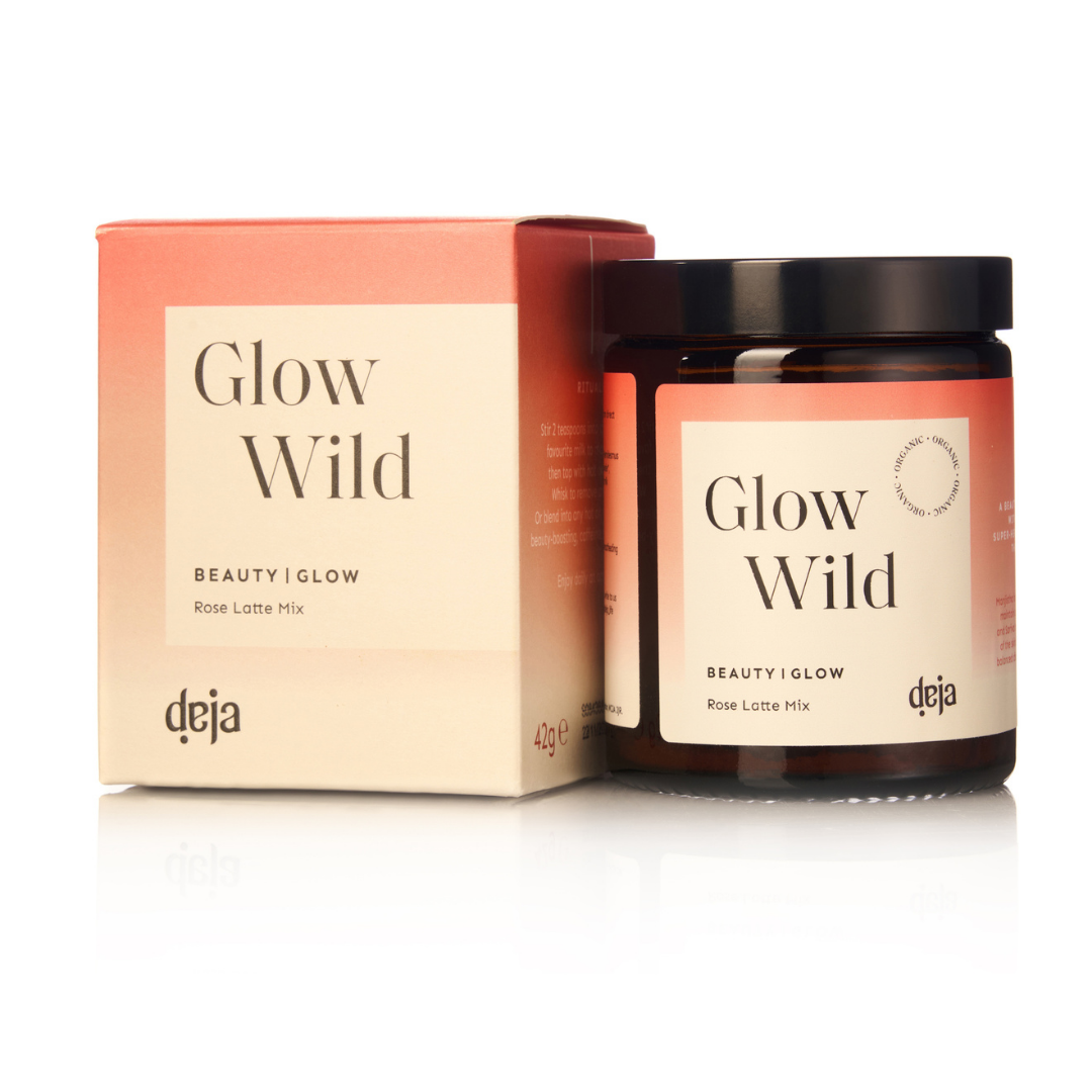 Rose Latte Mix Glow Wild Jar and Box